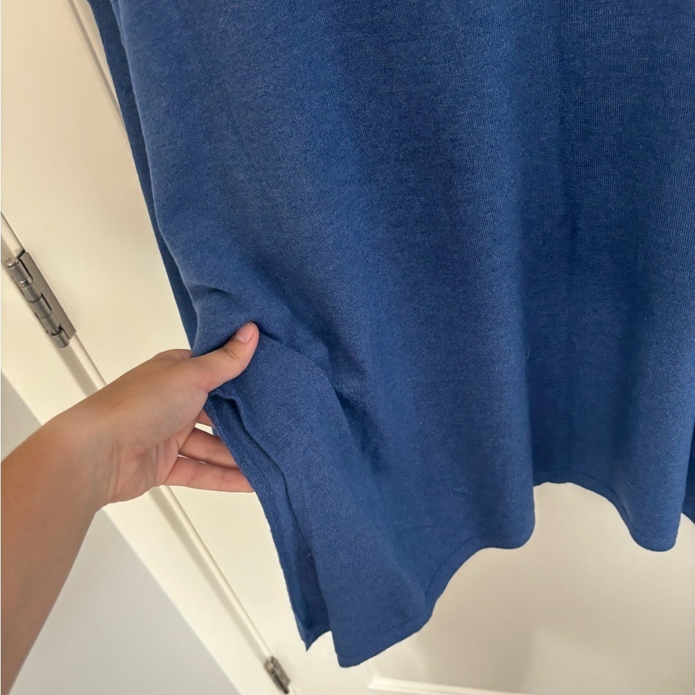 Altar’d State Blue Oversized Sweater with Pocket - Picture 7 of 7